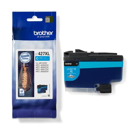 Brother LC427XLC Tintenpatrone - Mit hoher Kapazität - Cyan